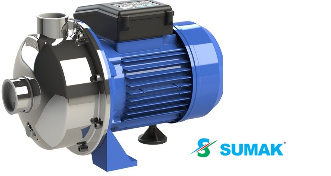 SUMAK SMINOX/A-100/1 1Hp 220v Paslanmaz Santrifüj Pompa AISI 304