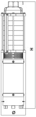 SUMAK, 5SDF5, 5\'\', 1HP, 220V,  DALGIÇ POMPA