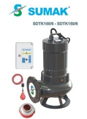 Sumak, SDTK 100/6, 10Hp, 380V, Pis Su, Foseptik, Dalgıç Pompa