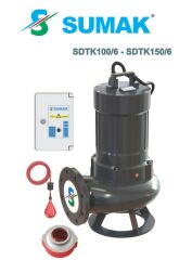 Sumak, SDTK 150/6, 15Hp, 380V, Pis Su, Foseptik, Dalgıç Pompa