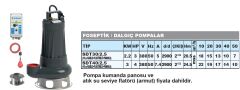 Sumak SDT30/2.5 3Hp 380V  Foseptik Dalgıç Pompa