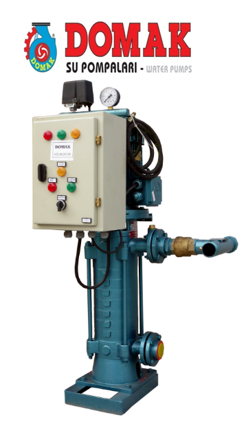 DOMAK KPDR32‐8 TB - 7.5 HP 380V TEK POMPALI DÜŞEY MİLLİ DÖKÜM GÖVDELİ ÇOK KADEMELİ SESSİZ HİDROFOR