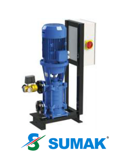 SHT32/4A 7.5 HP 380V TEK POMPALI DÜŞEY MİLLİ KADEMELİ HİDROFOR
