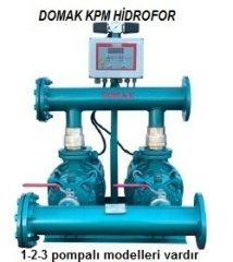 DOMAK KPM40‐4 Tİ - 2x10 HP 380V İKİ POMPALI YATAY MİLLİ DÖKÜM GÖVDELİ ÇOK KADEMELİ SESSİZ HİDROFOR