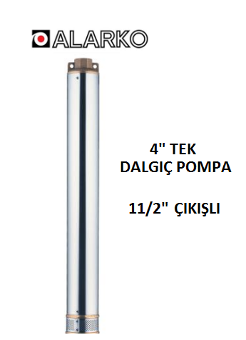 ALARKO 4SD6/34 DMD - 5.5 HP 4'' İNÇ TEK DALGIÇ POMPA KADEMESİ (11/2'') ÇIKIŞLI