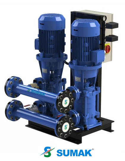 SHT32/6B 2x15 HP 380V ÇİFT POMPALI KADEMELİ HİDROFOR