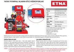 Etna Y2 KO 10/7-30+D10 PİLOTSUZ Paslanmaz Çelik Gövdeli 380V Yatay Pompalı Alarm Kitli Yangın Hidroforu (Dizel+Elektrikli)-Aisi 304