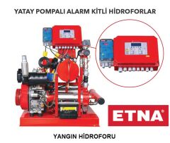 Etna Y2 KO 10/9-40+D10 PİLOTSUZ Paslanmaz Çelik Gövdeli 380V Yatay Pompalı Alarm Kitli Yangın Hidroforu (Dizel+Elektrikli)-Aisi 304