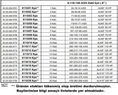 Alarko  8110/09 Kps  85Hp  8'' Paslanmaz Derin Kuyu Dalgıç Pompa (Motor+Pompa) ALK-KPS Serisi