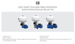 Aquastrong  CH 50 XHC 4-6      1.7Hp 220V   50 Litre  Küre Tanklı Paslanmaz Yatay Kademeli  Paket Hidrofor