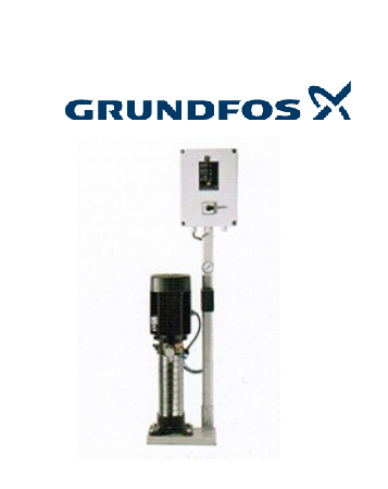 GRUNDFOS HYDRO PACK1CMV 3-5 - 0,9 HP 220V TEK POMPALI DİKEY MİLLİ SESSİZ PAKET HİDROFOR