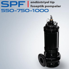 STAR SPF D 750 T 7.5 HP 380V TIKANMAYAN ÇARKLI ENDÜSTRİYEL TİP FOSEPTİK DALGIÇ POMPA 3000d/d