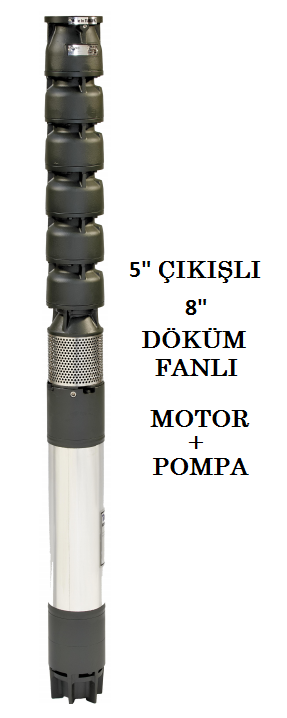 İMPO S 8180/02Z - 25 HP DÖKÜM FANLI (KADEMELİ) DERİN KUYU DALGIÇ POMPA