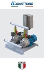Aquastrong  DC2 EDX 40-220       2x2.2kW  380V  Çift Pompalı Yatay Paket Hidrofor