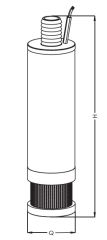 SUMAK, SKLD12 G, 12V, 18W, MANUEL, KALEM TİP, SİNTİNE DALGIÇ POMPA
