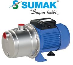 SUMAK, SMINOX 100J-T, 1 HP, 380V, KENDİNDEN EMİŞLİ, PASLANMAZ, JET POMPA
