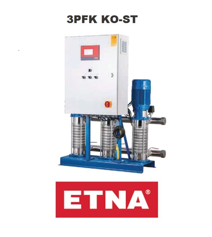 Etna 3PFK KO-ST16/6-55*  3x7.5Hp  Üç Pompalı Komple Paslanmaz Çelik Panodan Frekans Kontrollü Çok Kademeli Sessiz Hidrofor (Aisi 304)