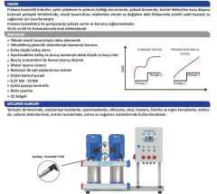 SUMAK, SHT8B 300/8 PFK, 2x2.2 KW, 380V, 2900 d/d,  ÇİFT POMPALI, FREKANS KONTROLLÜ HİDROFOR