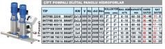 SUMAK, SHTP8B 400/12 SMART, 2x4 HP, 380V, ÇİFT POMPALI, DÜŞEY MİLLİ, KADEMELİ, KOMPLE PASLANMAZ, INLINE HİDROFORLAR