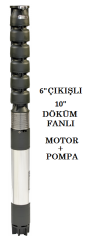 İMPO S 10300/02Z - 90 HP DÖKÜM FANLI (KADEMELİ) DERİN KUYU DALGIÇ POMPA