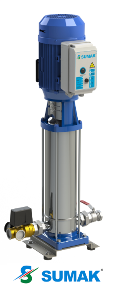 SHTP16 A 750/12 7.5 HP 380V DÜŞEY MİLLİ KOMPLE PASLANMAZ ÇELİK KADEMELİ HİDROFOR