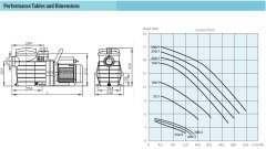 Aquastrong  WPOOL  250/2-M     0.4kW  220V   Ön Filtreli Havuz Pompası