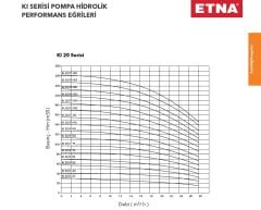 Etna KI 20/4-55  7.5Hp 380V Komple Paslanmaz Çelik Dik Milli Çok Kademeli Kompakt Yapılı İnline Bağlantılı Santrifüj Pompa - 2900 d/dk (Aisi 304)