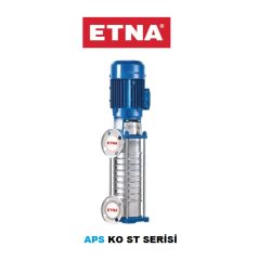 Etna APS KO-ST 12/12-75  10Hp 380V Komple Paslanmaz Çelik Dik Milli Çok Kademeli Kompakt Yapılı Yüksek Verimli Santrifüj Pompa - Aisi 304 - (2900 d/dk)