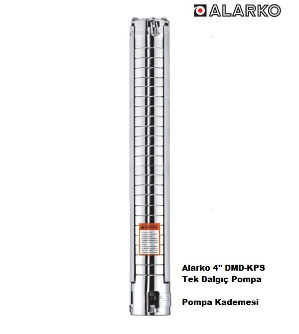 Alarko  4SP5/12     1.5Hp   4\'\' Paslanmaz Tek Dalgıç Pompa (Pompa Kademesi-KPS Serisi)