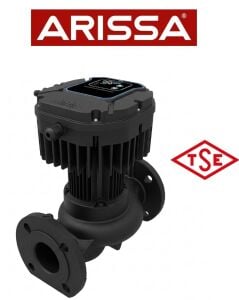 ARISSA HM1-65-150-340-F DN65  (340mm) FREKANS KONVERTÖRLÜ FLANŞLI SİRKÜLASYON POMPA
