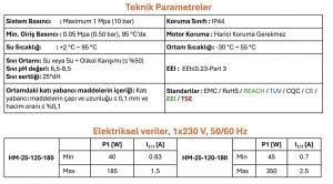 ARİSSA DHW-SS-HM-25-125-180 PASLANMAZ ÇELİK GÖVDELİ SICAK KULLANIM SUYU / RESİRKÜLASYON POMPASI