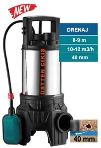 MOMENTUM PLS-1300SW 220V 50Hz 1300W PASLANMAZ GÖVDELİ SU SOĞUTMALI DRENAJ POMPASI