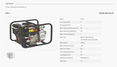SOLAX P20-2   2'' DÖRT ZAMANLI BENZİNLİ MOTOPOMP (SU MOTORU)