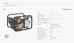 SOLAX P30-3   3'' DÖRT ZAMANLI BENZİNLİ MOTOPOMP (SU MOTORU)