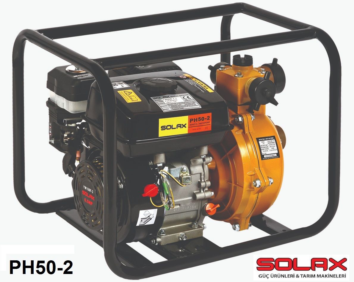 SOLAX PH50-2   2'' DÖRT ZAMANLI YÜKSEK BASINÇLI BENZİNLİ MOTOPOMP (SU MOTORU)