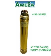 Amega 4 SB 3/11  0.75Hp  4\'\' Noril Fanlı Derin Kuyu Çıplak Tek Dalgıç Pompa (Pompa Kademe)