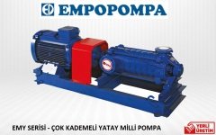 Empo  EMY-40/12      75 Hp  380V   Yatay Milli Çok Kademeli Santrifüj Pompa (3000 dev./dak.)