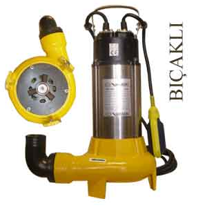 VORTEX V50 150 F M - 1.5 HP 220V PARÇALAYICI BIÇAKLI FOSEPTİK DALGIÇ POMPA