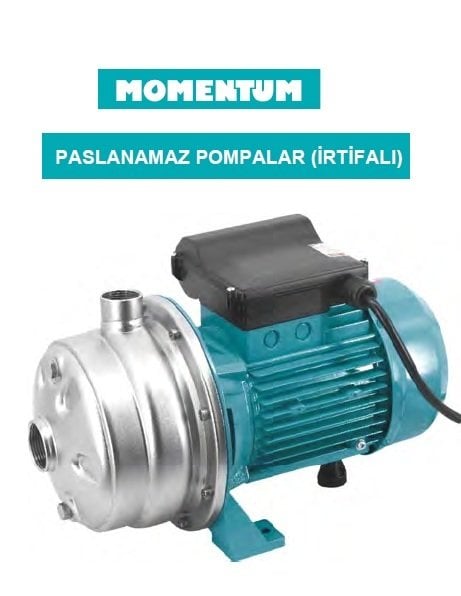 MOMENTUM WB2-70/150 -2HP-380V- YATAY KADEMELİ PASLANMAZ SANTRİFÜJ POMPA